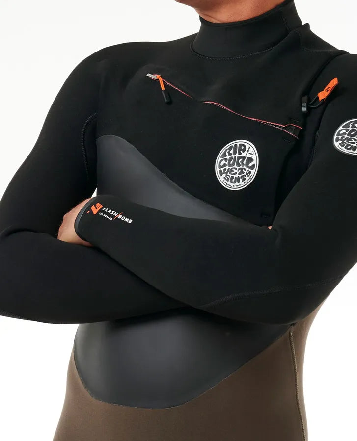 Flashbomb 3/2 Chest Zip Wetsuit - Deep Rock