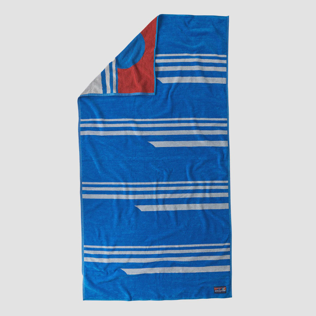 ORGANIC COTTON TOWEL - WATER PEOPLE SKYLINE: VESSEL BLUE