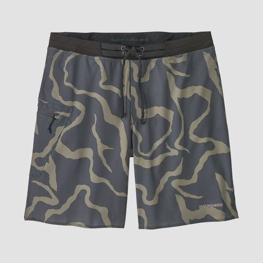 M's Hydrolock Stitched 18" Boardshorts - Tiger Tracks Camo: Forge Grey