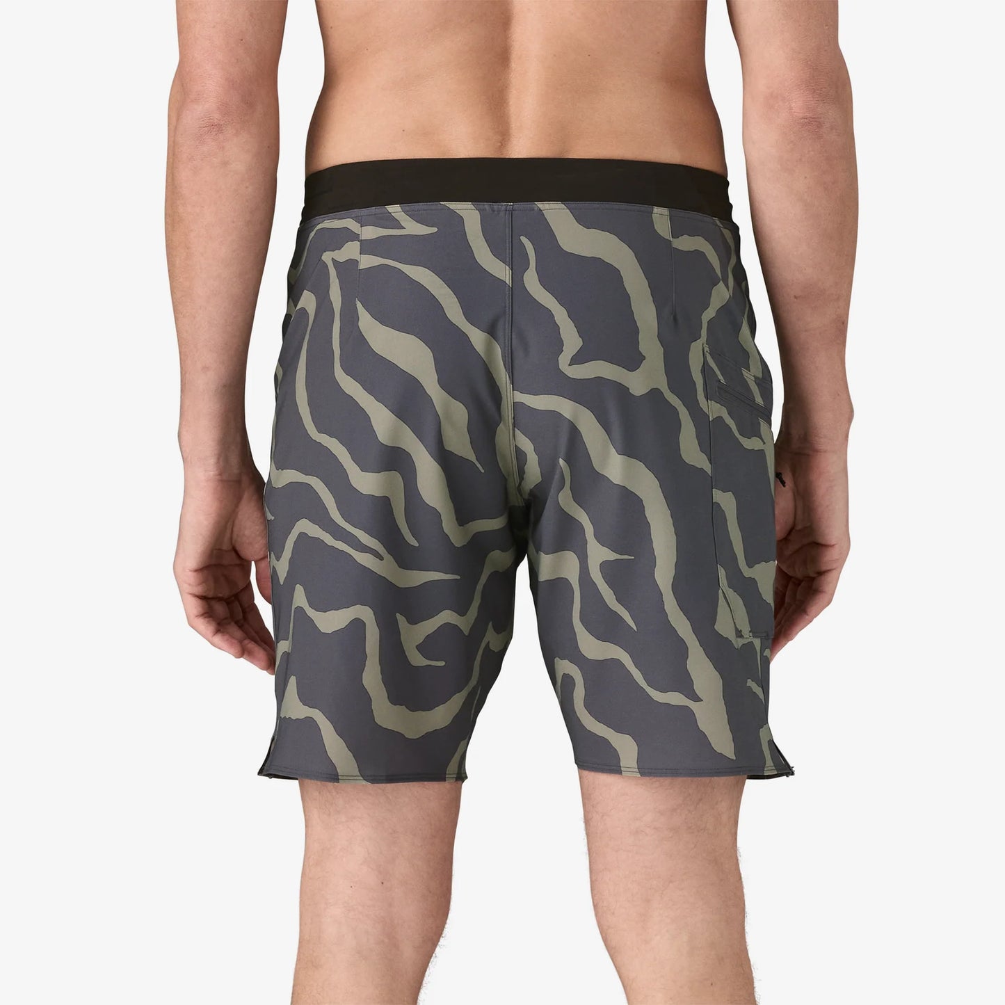 M's Hydrolock Stitched 18" Boardshorts - Tiger Tracks Camo: Forge Grey