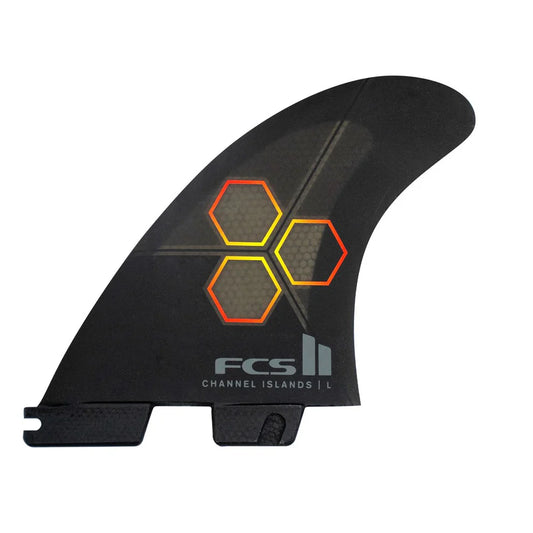 FCS II CI PC Tri Fin Set - Black/Flame