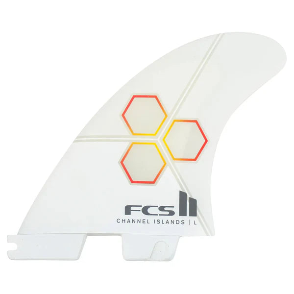 FCS II CI PC Tri Fin Set - White/Flame