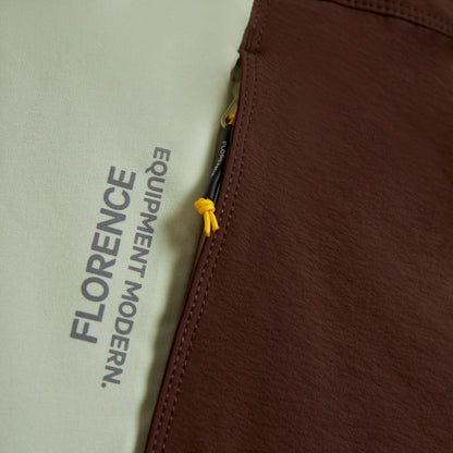 F1 BURGEE CORDURA BOARDSHORT - DARK BROWN