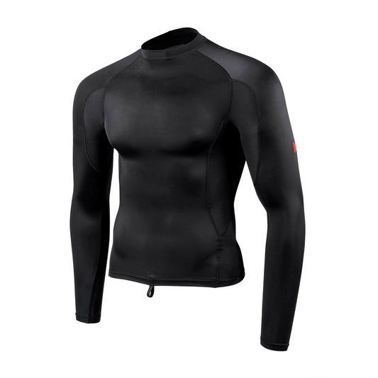 WINDSHIELD LONG SLEEVE RASHGUARD - BLACK