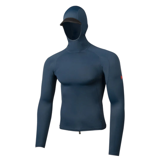 LONG SLEEVE HOODED RASHGUARD - DARK NAVY