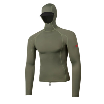 LONG SLEEVE HOODED RASHGUARD - THYME