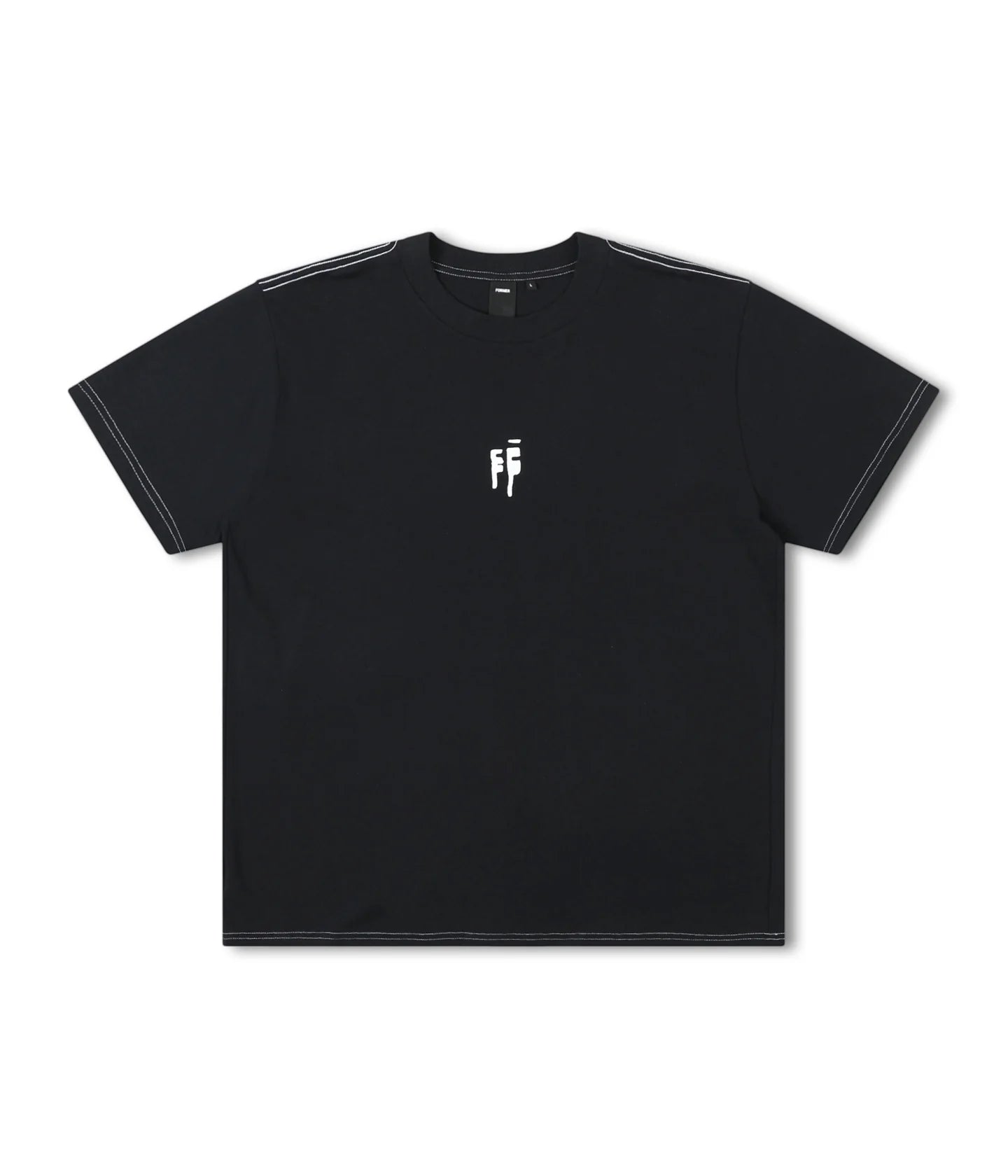 SKEWER OVERSIZED T-SHIRT - BLACK