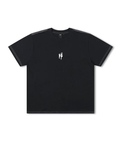 SKEWER OVERSIZED T-SHIRT - BLACK