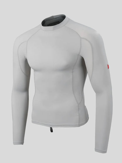 LONG SLEEVE RASHGUARD - SILVER