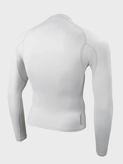 LONG SLEEVE RASHGUARD - SILVER