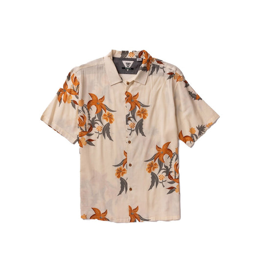 HIBISCUS HAZE ECO S SHIRT - CREAM