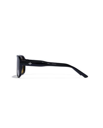 THE EXECUTIVE - POLISHED BLACK/AMBER FADE POLARISED