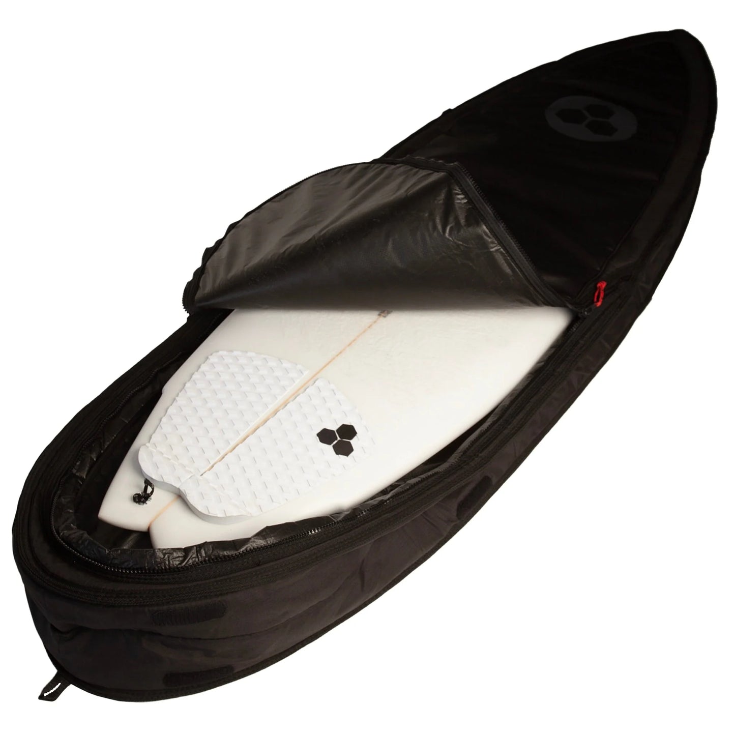 TRAVELER SINGLE/DOUBLE HYBRID BOARD BAG - BLACK